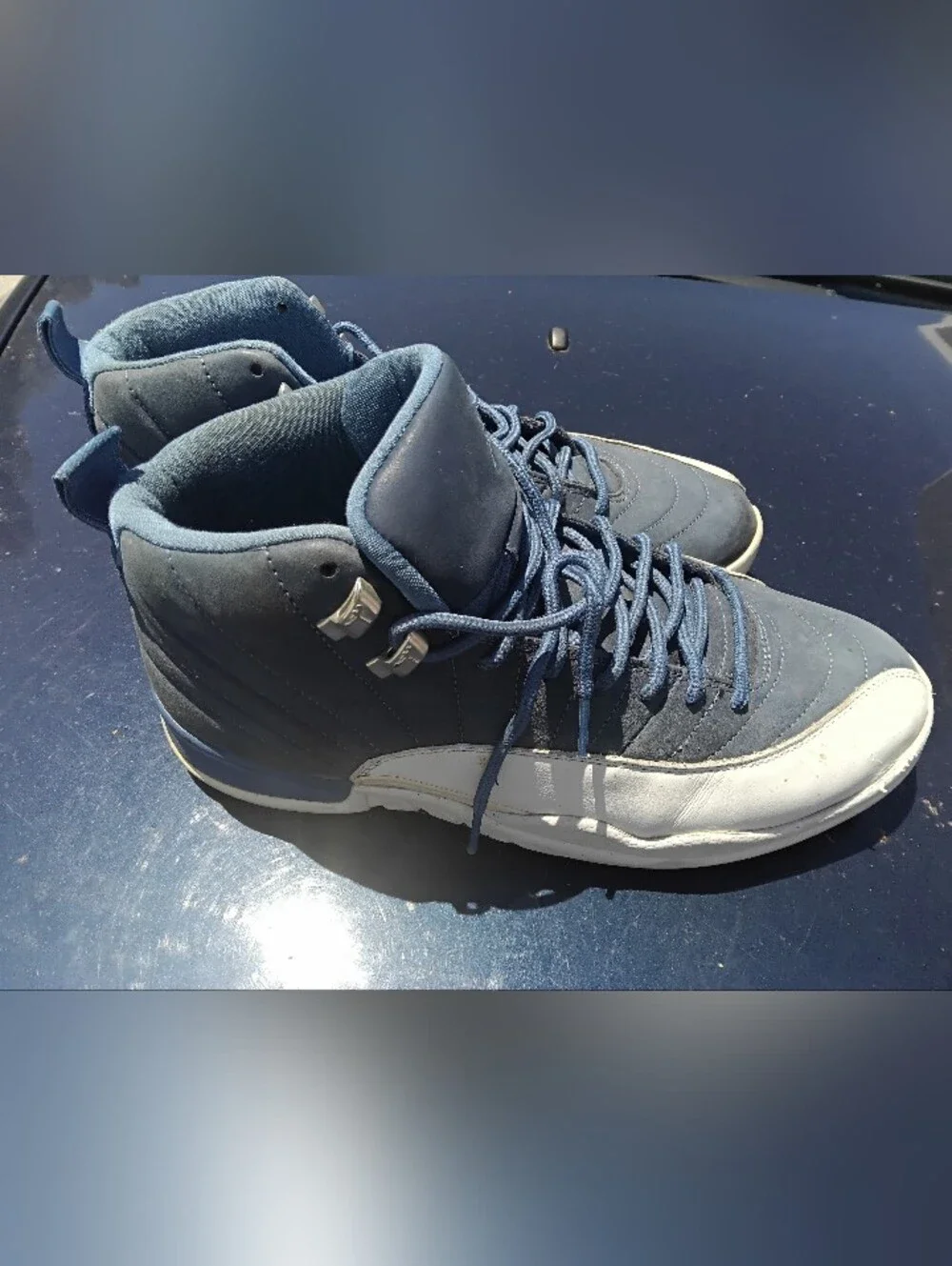 Size 11- Nike 2020 Mens Air Jordan 12 Retro 'Indigo' 130690-404